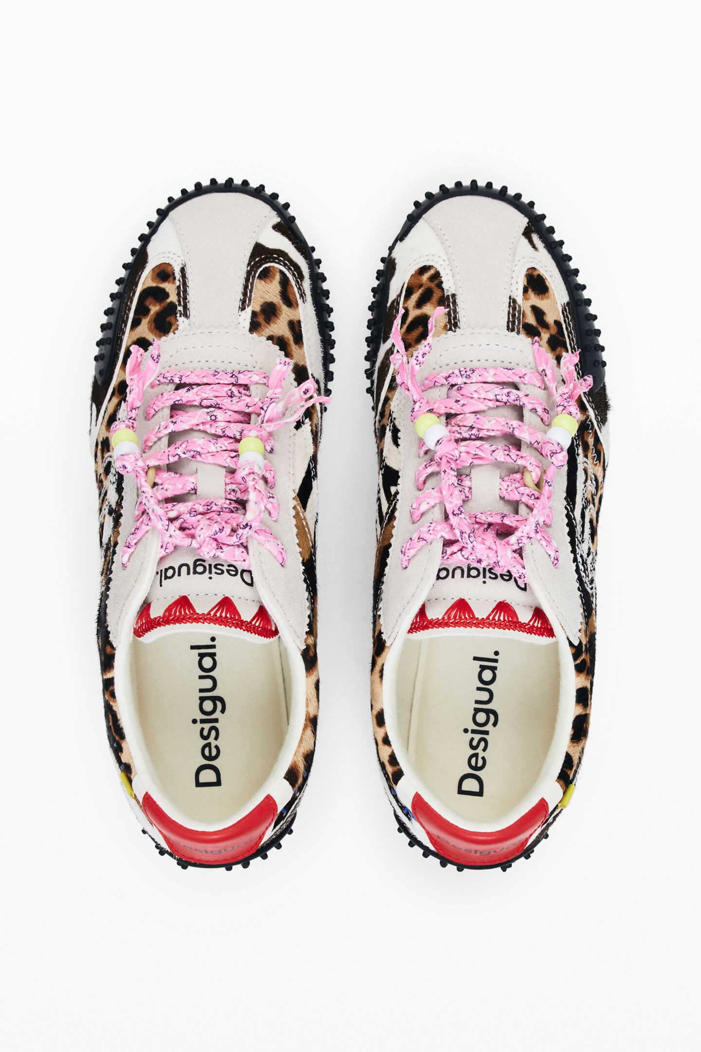 Patchwork animal print sneakers | Desigual USA,CA