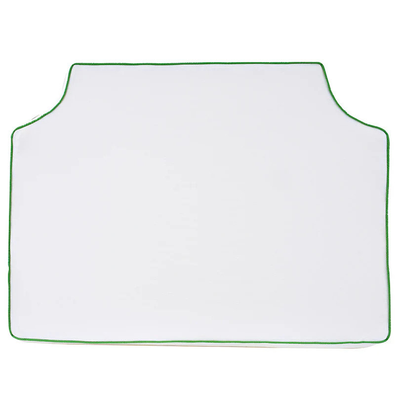 White with Botantical Pipe Headbord | Room 422