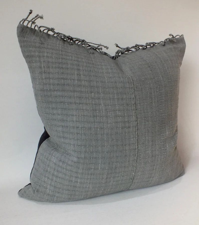 Grey Hand Woven Sofa Cushions Decorative Throw Pillows | Etsy | Etsy (US)