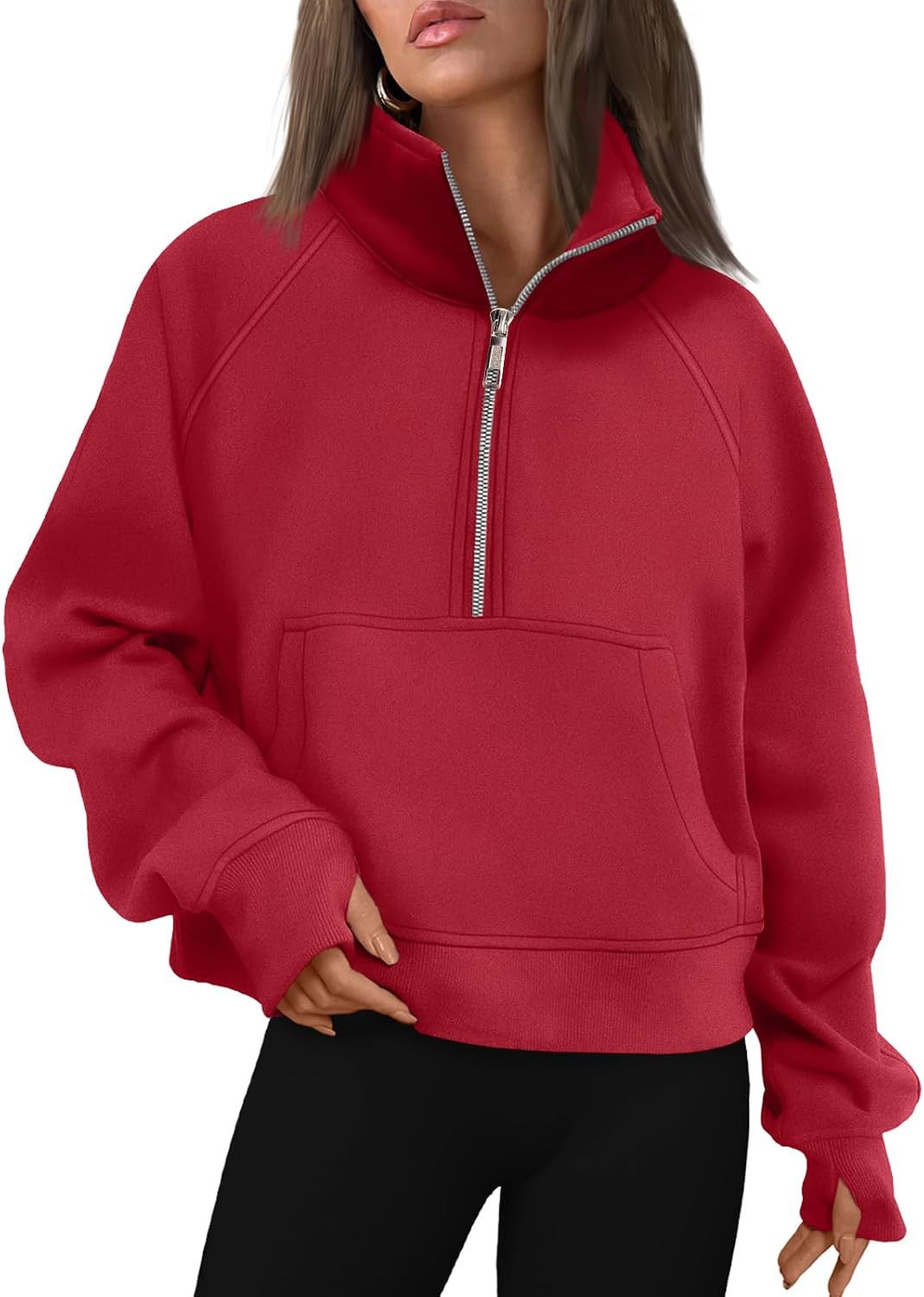 AUTOMET Womens Sweatshirts Half Zip Fleece Pullover Fall Outfits | Amazon (US)