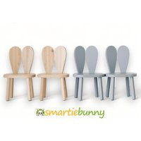 Smartie-Bunny Chair - Wooden For Kids Room -Montessori Table & Chair-Wooden Set-Montessori Furniture-Kids Chair | Etsy (US)