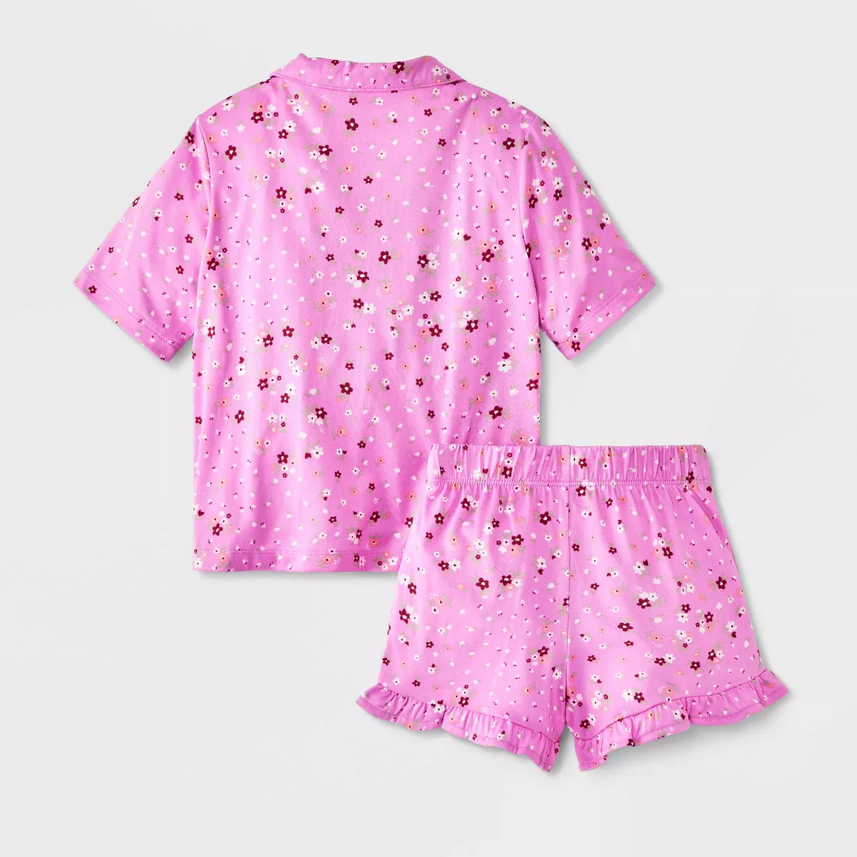 Toddler Girls' 2pc Floral Coat Pajama Set - Cat & Jack\u2122 Mauve 5T | Target