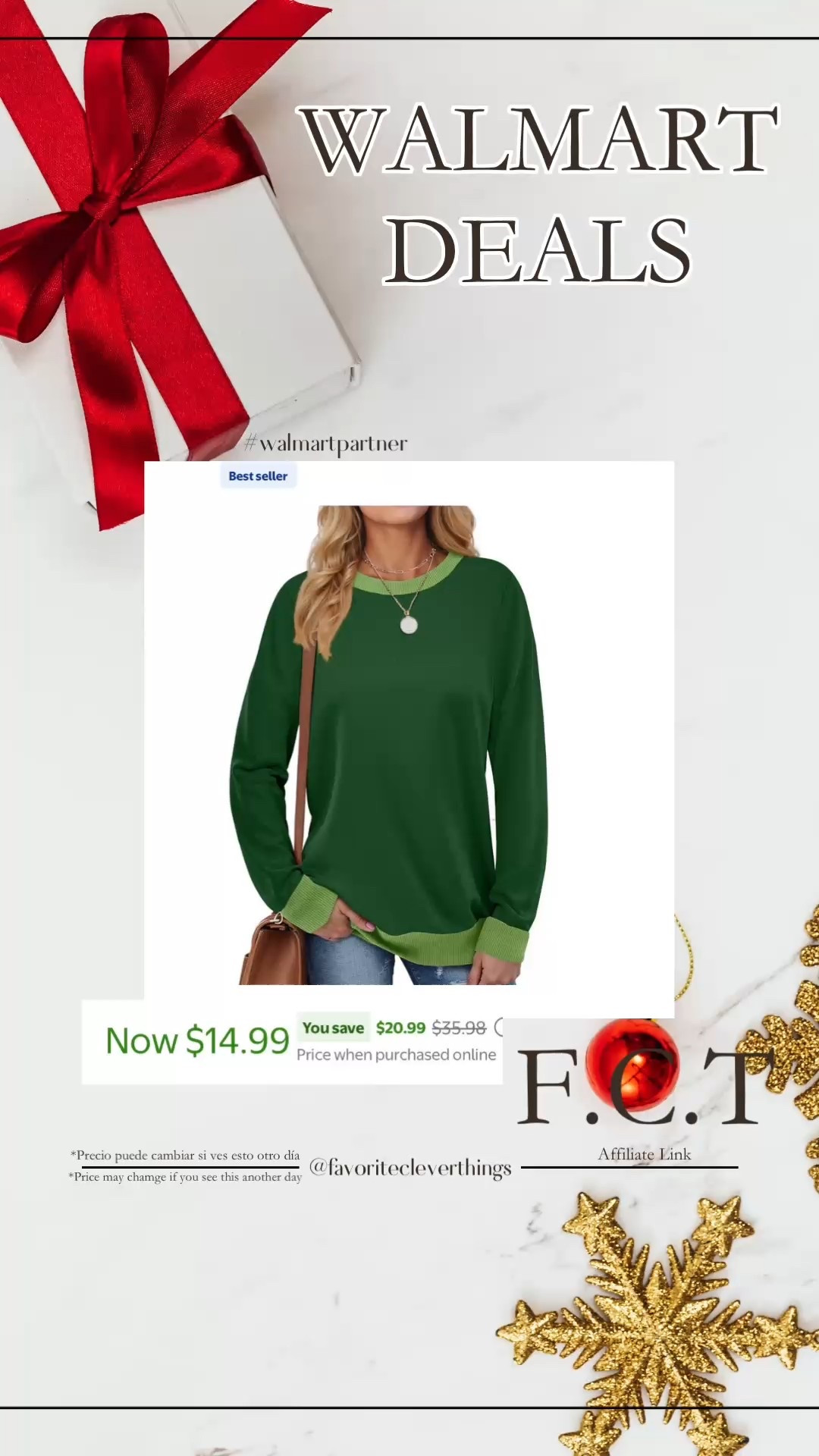 A lot of sweaters under $15 at walmart

#LTKHoliday #LTKGiftGuide