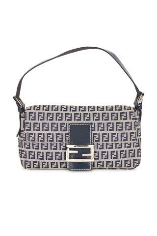 fendi Fendi Zucca Baguette Shoulder Bag in Blue - Blue. Size all. | FWRD 