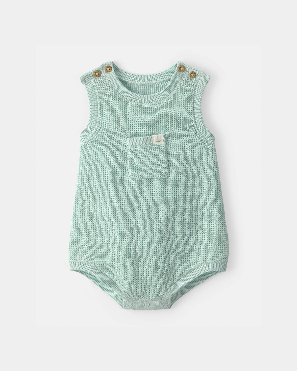Baby Crochet Bubble Romper - Green | Carter's | Carter's Inc