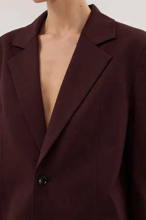 PRUE WALNUT OVERSIZED BLAZER | DISSH