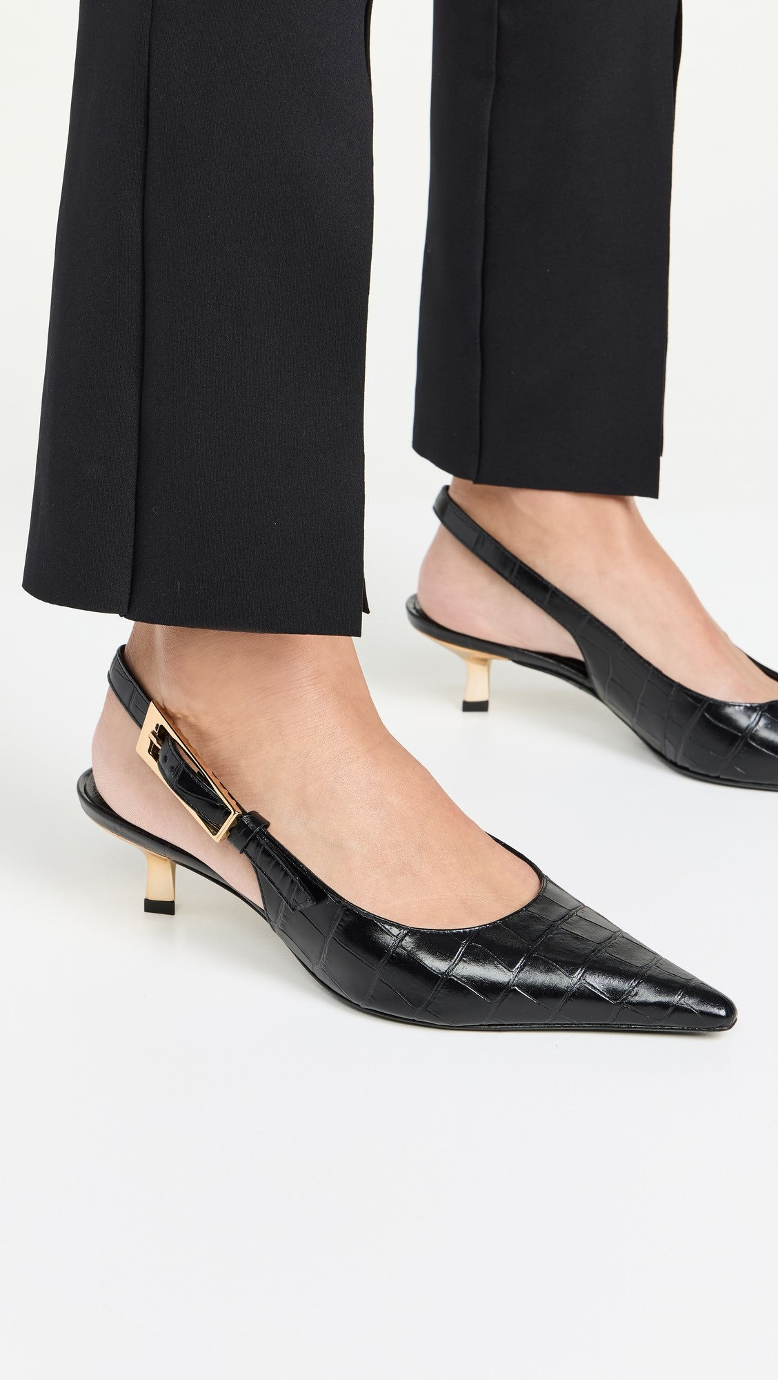 Lana Croco Slingback Pumps | Shopbop