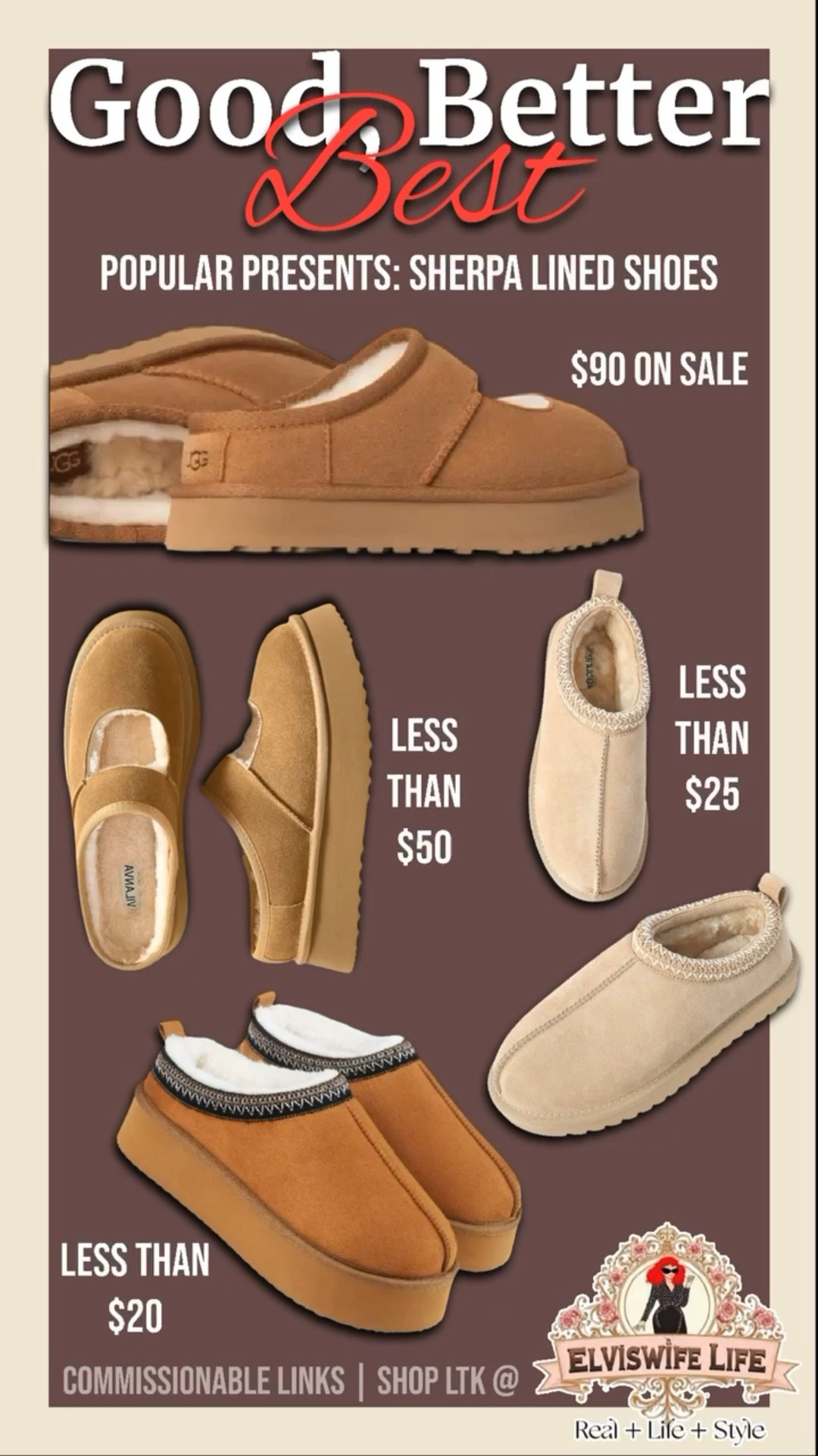 What is good, better, best? Is the best product at a good price your jam? Or are you looking for the best price for a good product? Maybe you are somewhere in the middle? With all the sales going on right now, you decide which lane to be in for these Sherpa/fleece lined shoes, boots, booties, and more! 
🎄Of course, snuggly shoes are always a great gift, and fleece-lined suede-look boots and booties are a favorite for tweens, teens, and college age kids! Us older kids like them too😆
Click through below to see what’s on sale!


#lTKShoeCrush #LTKXvICI #LTKKids #LTKFindsUnder50 #ltkmens #LTKSaleAlert #LTKU #LTKOver40 #LTKMomLife #LTKFindsUnder100 #LTKFamily #LTKworkwear holiday, ugg, suede, boots, shoes, slip on, Amazon, winter, warm, Walmart, Maurices, Old Navy, gap,

#LTKSeasonal #LTKHoliday #LTKGiftGuide