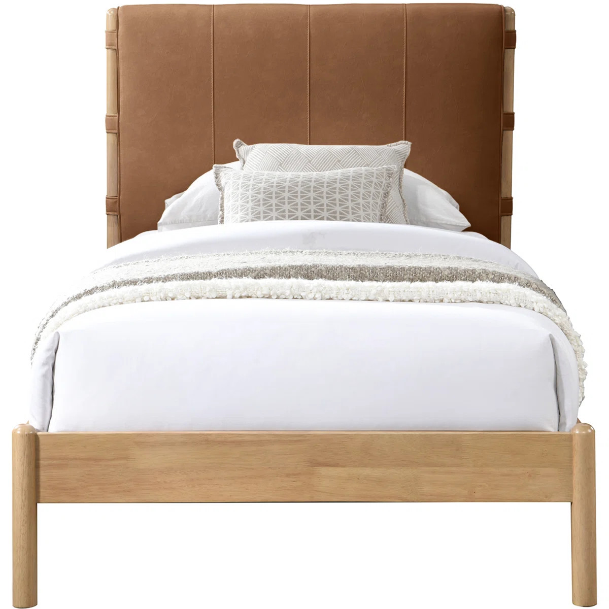Abigail Vegan Leather Bed | Wayfair North America