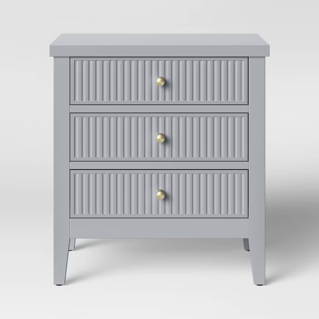 Wrentham Beadboard Farmhouse 3 Drawer Nightstand - Threshold™ | Target