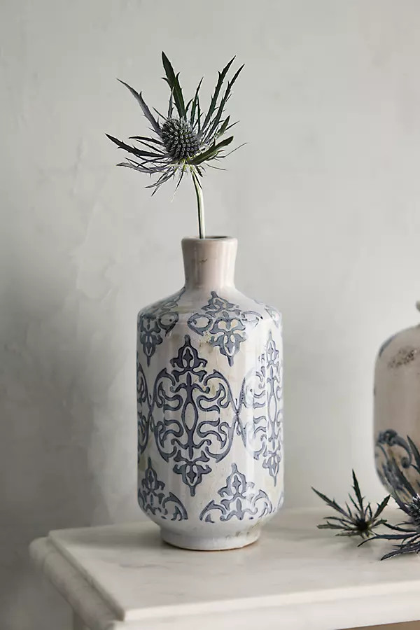 Damask Ceramic Vase, Tall at Terrain | Terrain