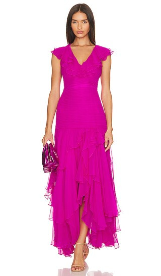 Tini Gown in Flirty Fuschia | Revolve Clothing (Global)