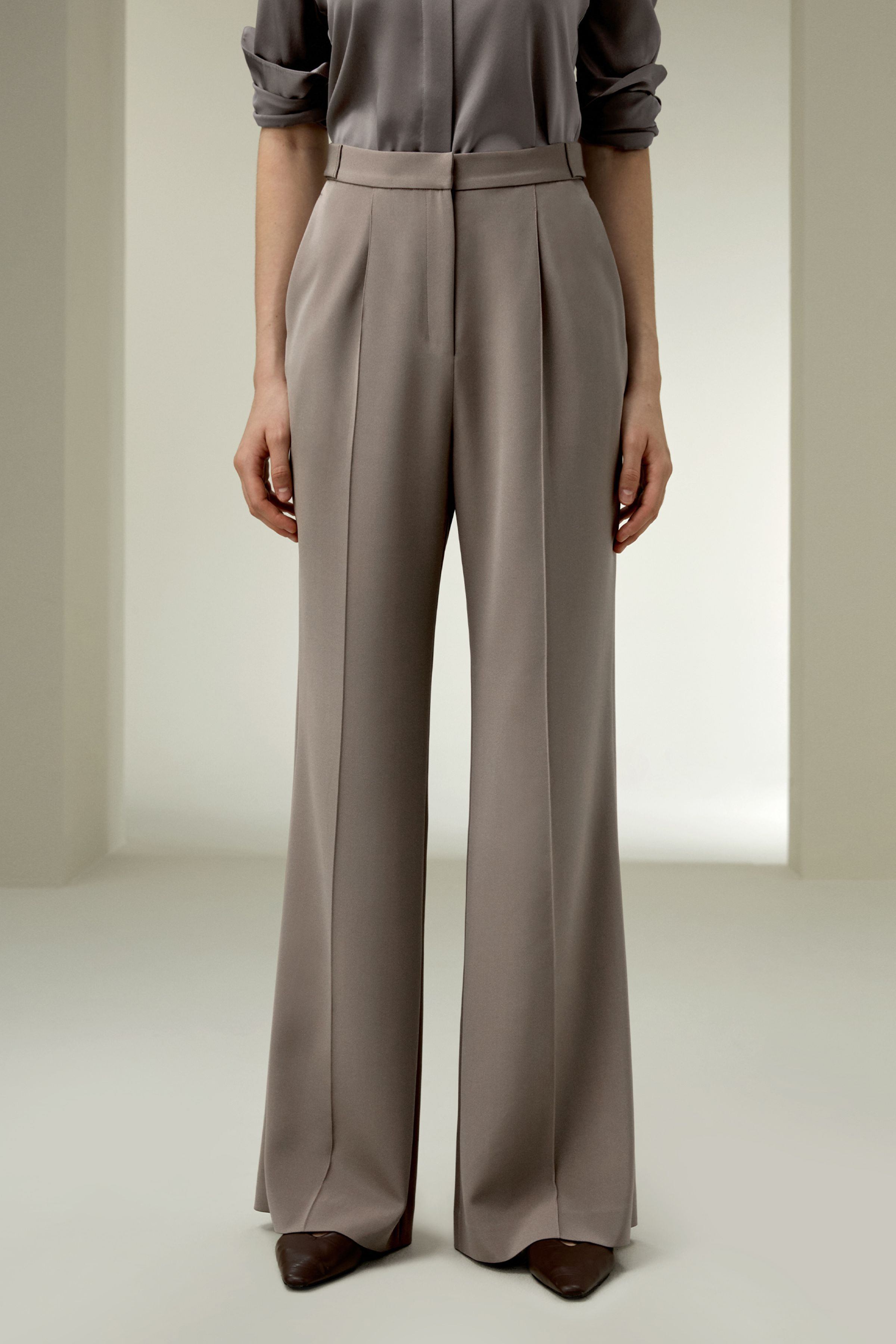 Subtle-flare Trousers | LilySilk