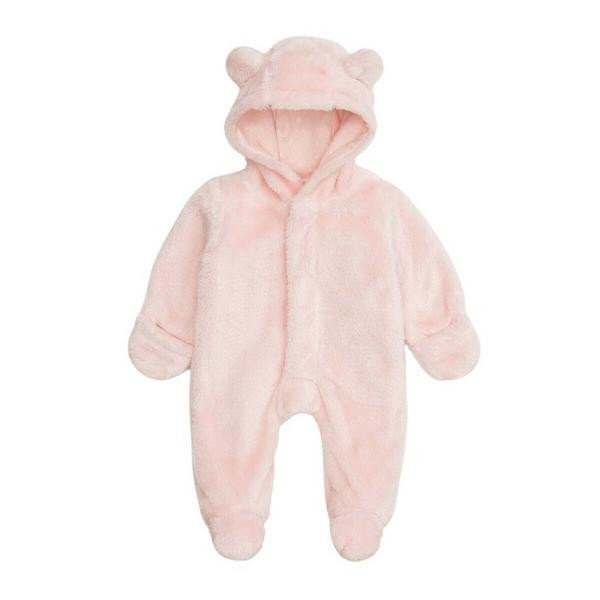 Magnetic Me Minky Bear Footie Bunting Baby 12/18 mo. Pink Blossom | Scheels Sports
