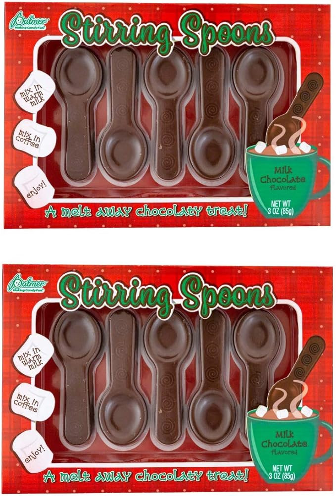 Chocolate Spoons, Stirring Spoons, Hot Chocolate Spoons, Chocolate Coffee Spoons, Chocolate Spoon... | Amazon (US)