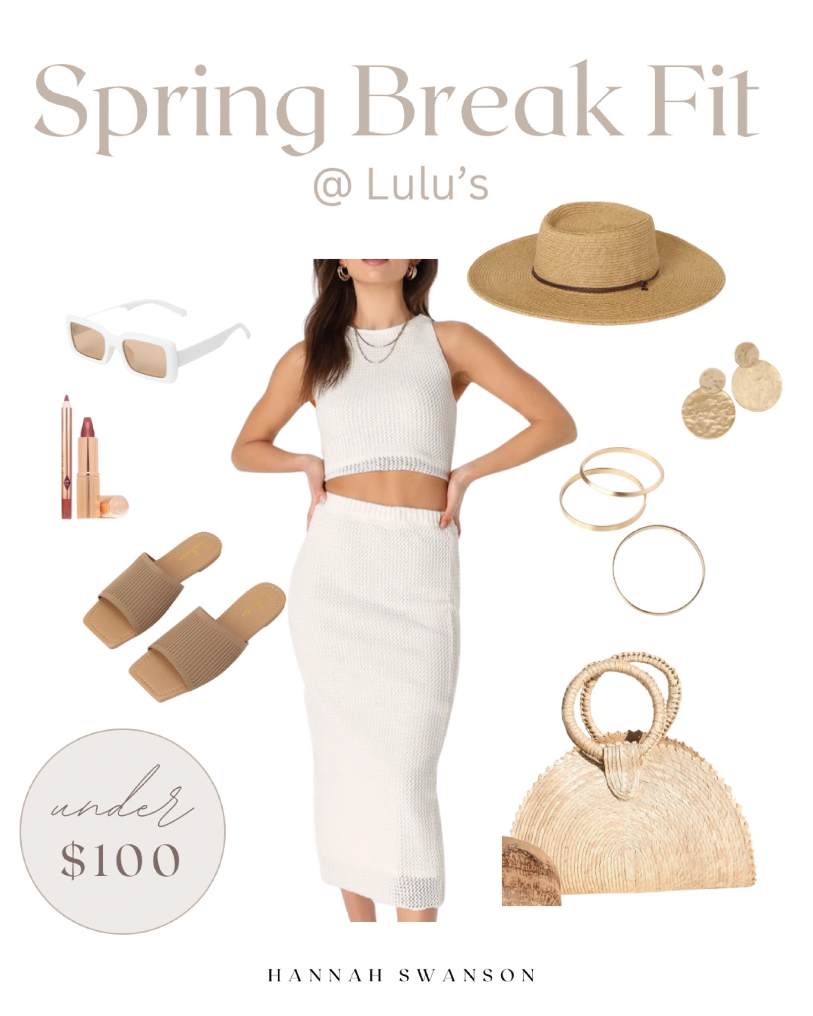 Spring break outfit. Beach outfit. Vacation outfit. Slides. Sun hat. Woven bag. Sunglasses. White frame sunglasses. Gold jewelry. Two piece dress. White dress. Sundress. Resort wear

#LTKSale #LTKFind #LTKSeasonal