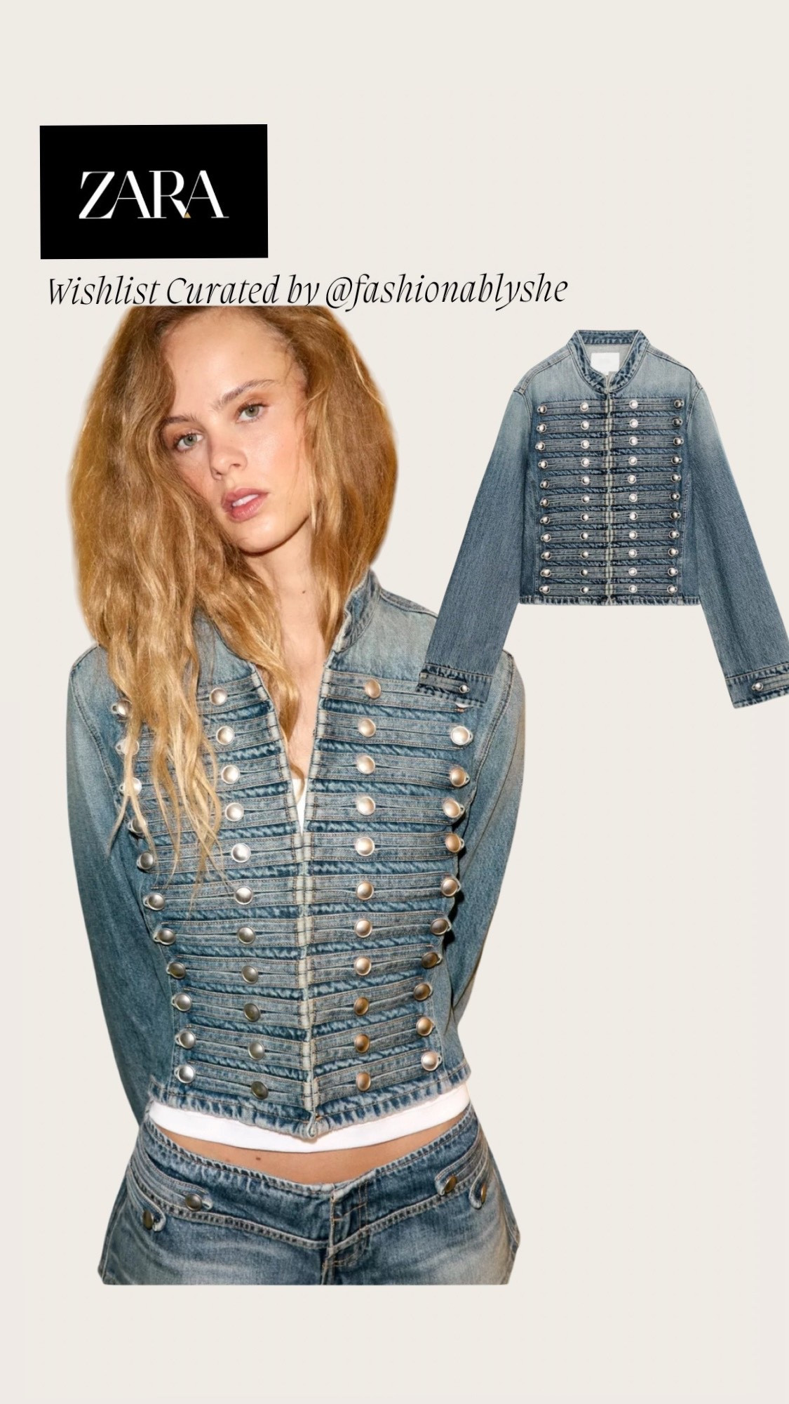 Zara denim military jackett

#LTKdayinmylife #LTKOver40 #LTKmomlife