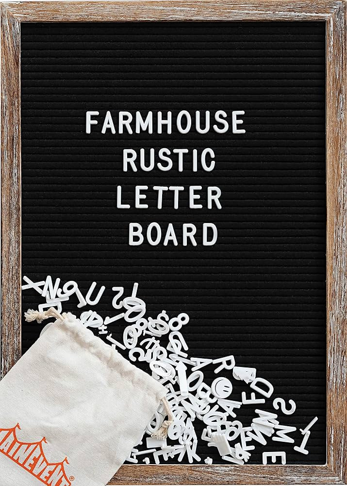 Felt Letterboard with Letters and Numbers 12x17 Inch, First Day of School Board, Word Message Boa... | Amazon (US)