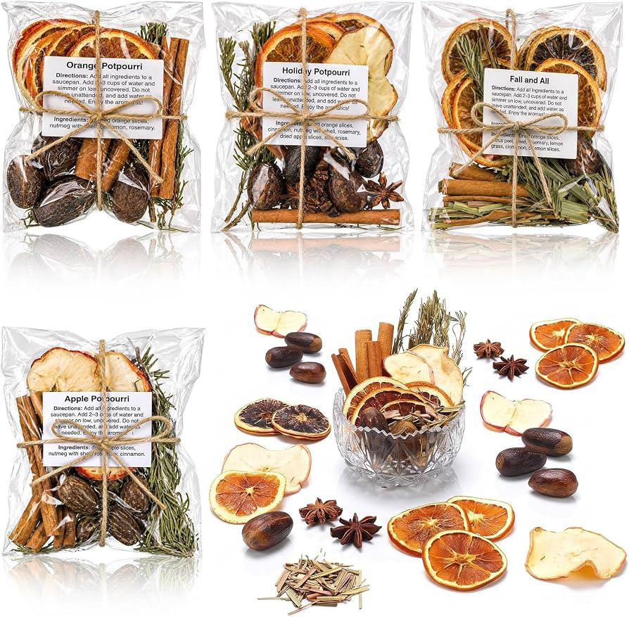 Siifert 4 Pack Fall Simmer Potpourri Bowl, Stovetop Potpourri Bags, Classic | Amazon (US)