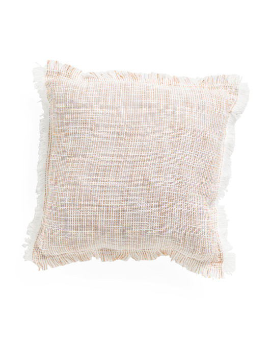 18x18 Indoor Outdoor Natural Pillow | TJ Maxx