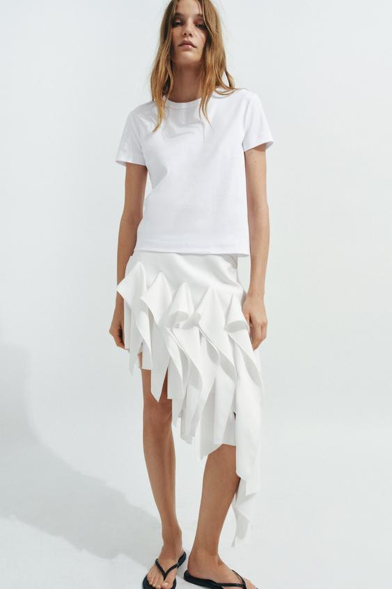 SHORT SLEEVE INTERLOCK T-SHIRT | Zara US