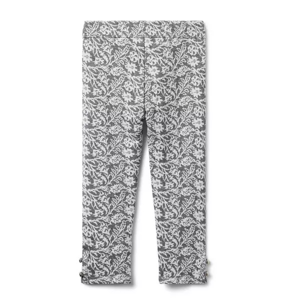 Floral Button Cuff Jacquard Pant | Janie and Jack