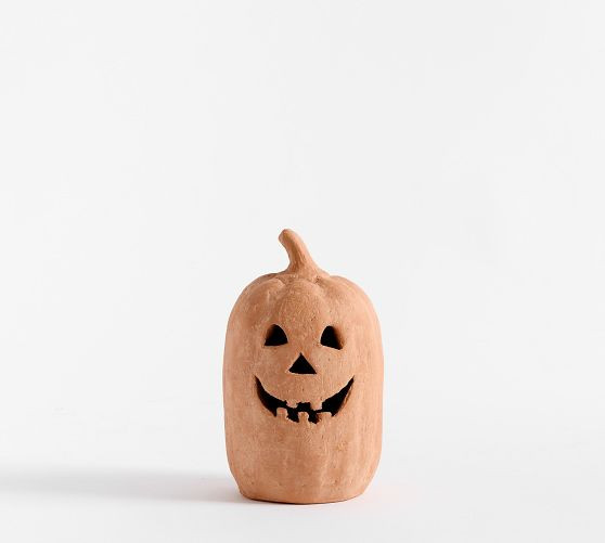 Handmade Terracotta Jack O' Lantern | Pottery Barn (US)