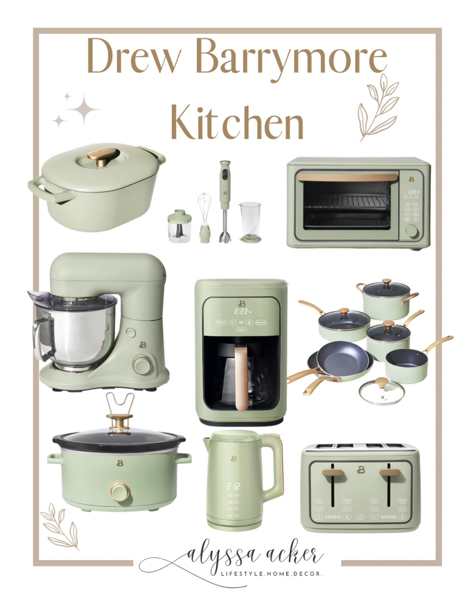 I am still not over how cute Drew Barrymore’s Beautiful Kitchen appliances are! 

Retro style Kitchen appliances 
Walmart Kitchen
Kitchen Inspiration 

#LTKunder100 #LTKhome #LTKstyletip