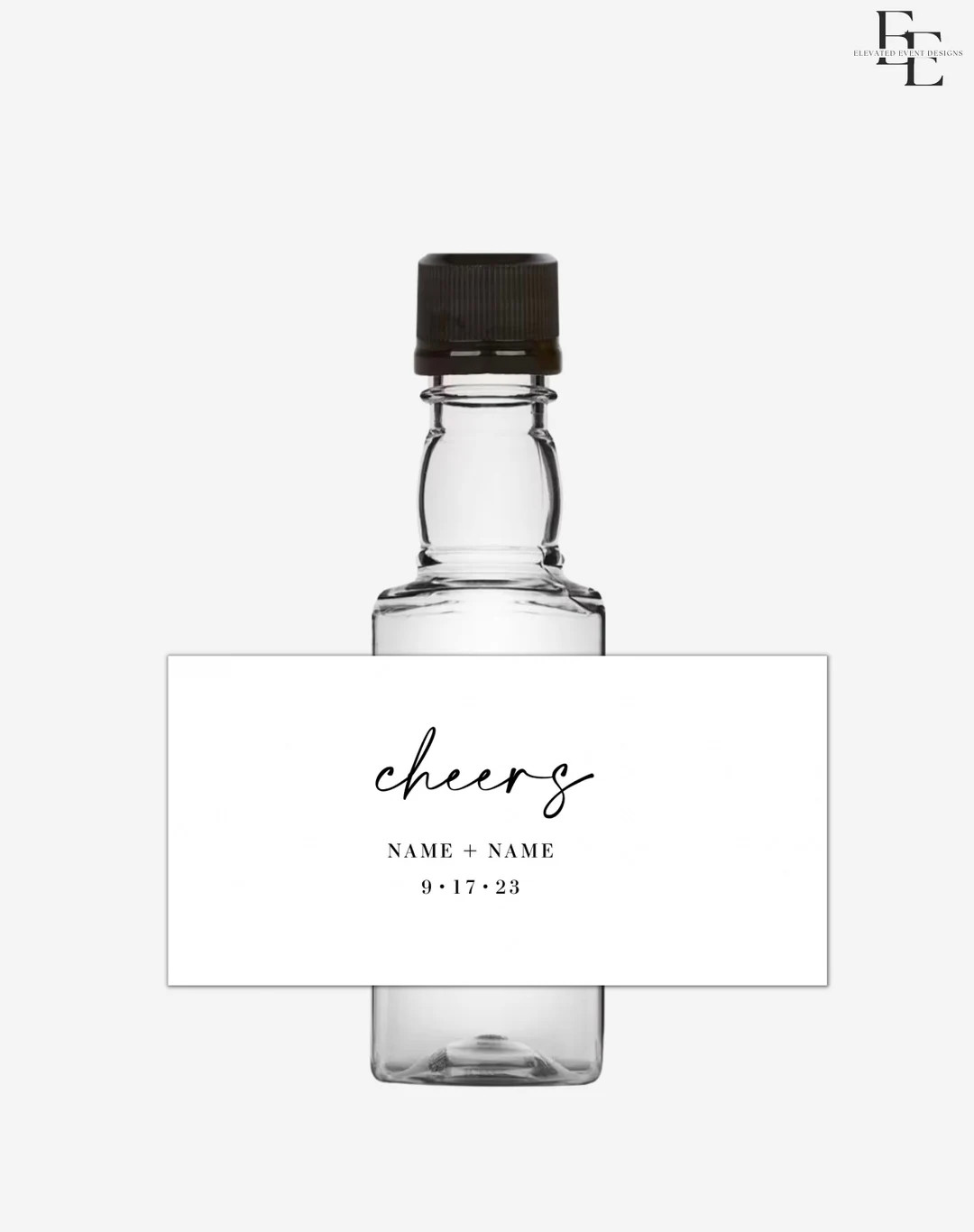 Wedding Favors Mini Shot Bottle Labels • Modern Minimalist Wedding Favors Label • 50ml Favor ... | Etsy (US)