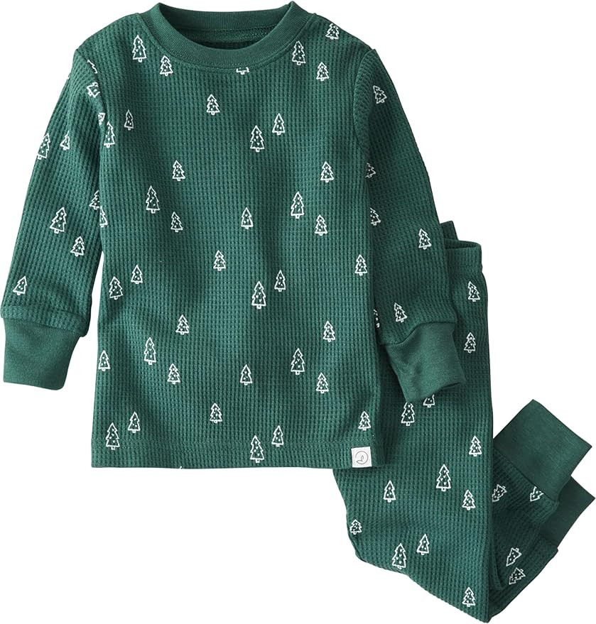 little planet by carter's Baby 2-Piece Pajamas Made with Organic Cotton, Green Trees | Amazon (US)