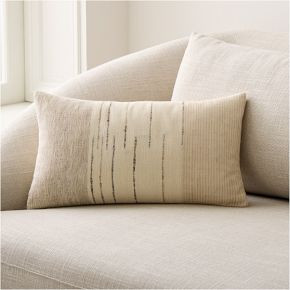 Split Mixed Woven Landscape Pillow Cover | West Elm (US)