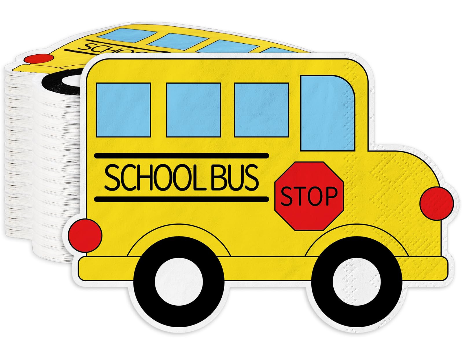 Whaline 100Pcs Back to School Paper Napkin Yellow School Bus Disposable Napkins School Season Lun... | Amazon (US)
