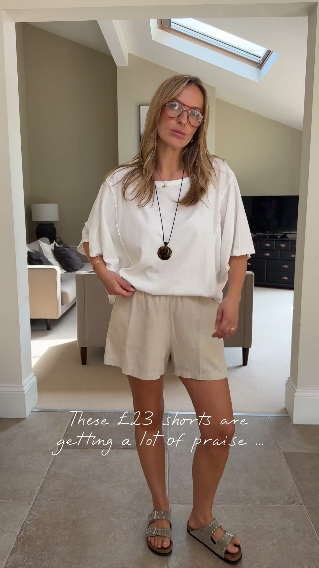 Lovely linen shorts ! 
Pull on , pockets , flowing a -line shape 👌🏻 
I’m wearing the large in the shorts 
Medium in the top ( oversized)

#LTKsummer #LTKtravel