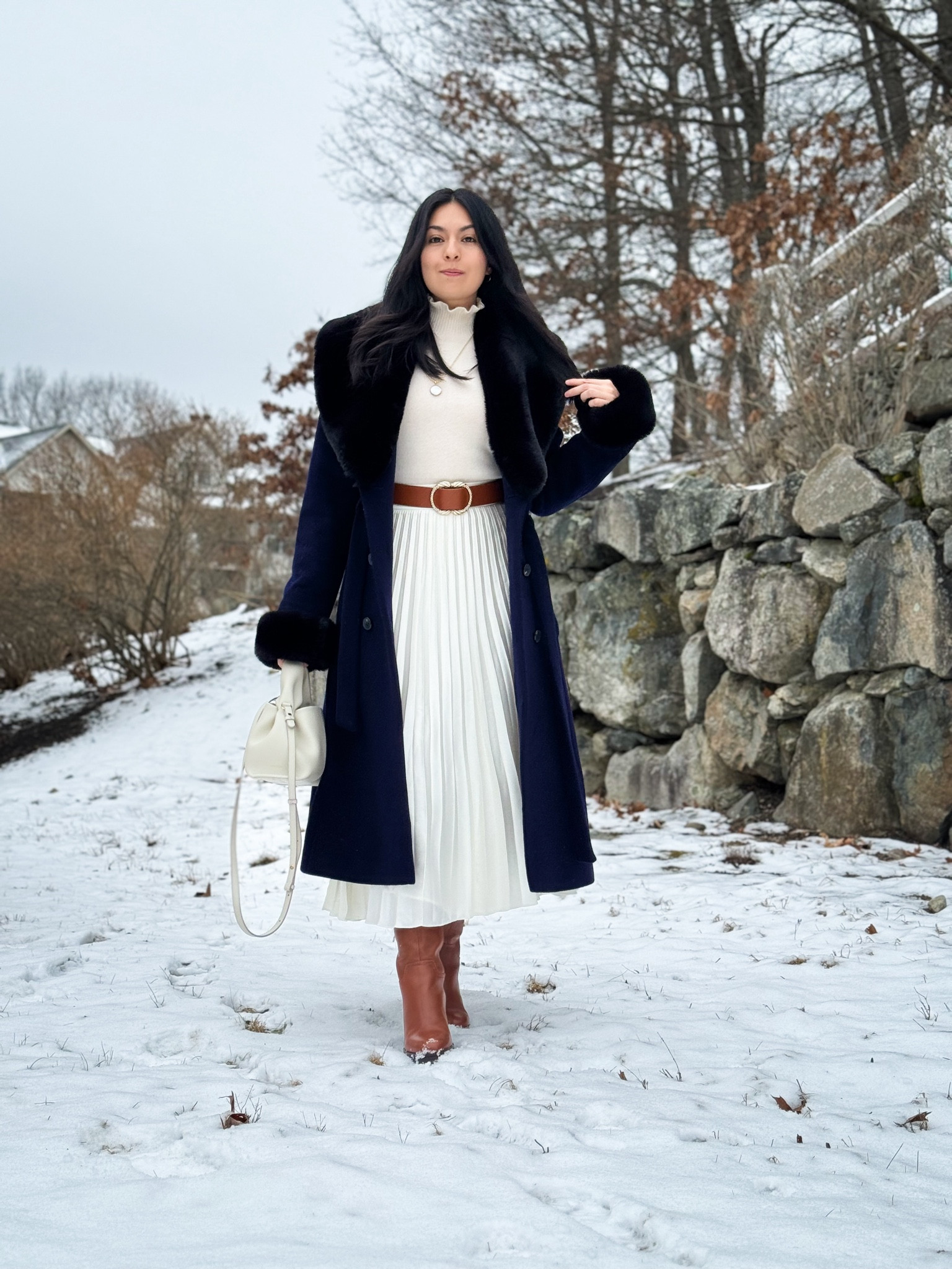 Winter Chic Outfit 

White skirt Size US 4, most of the pieces in this outfit are old but I'll link similar items! 

#LTKstyletip #LTKMostLoved #LTKSeasonal