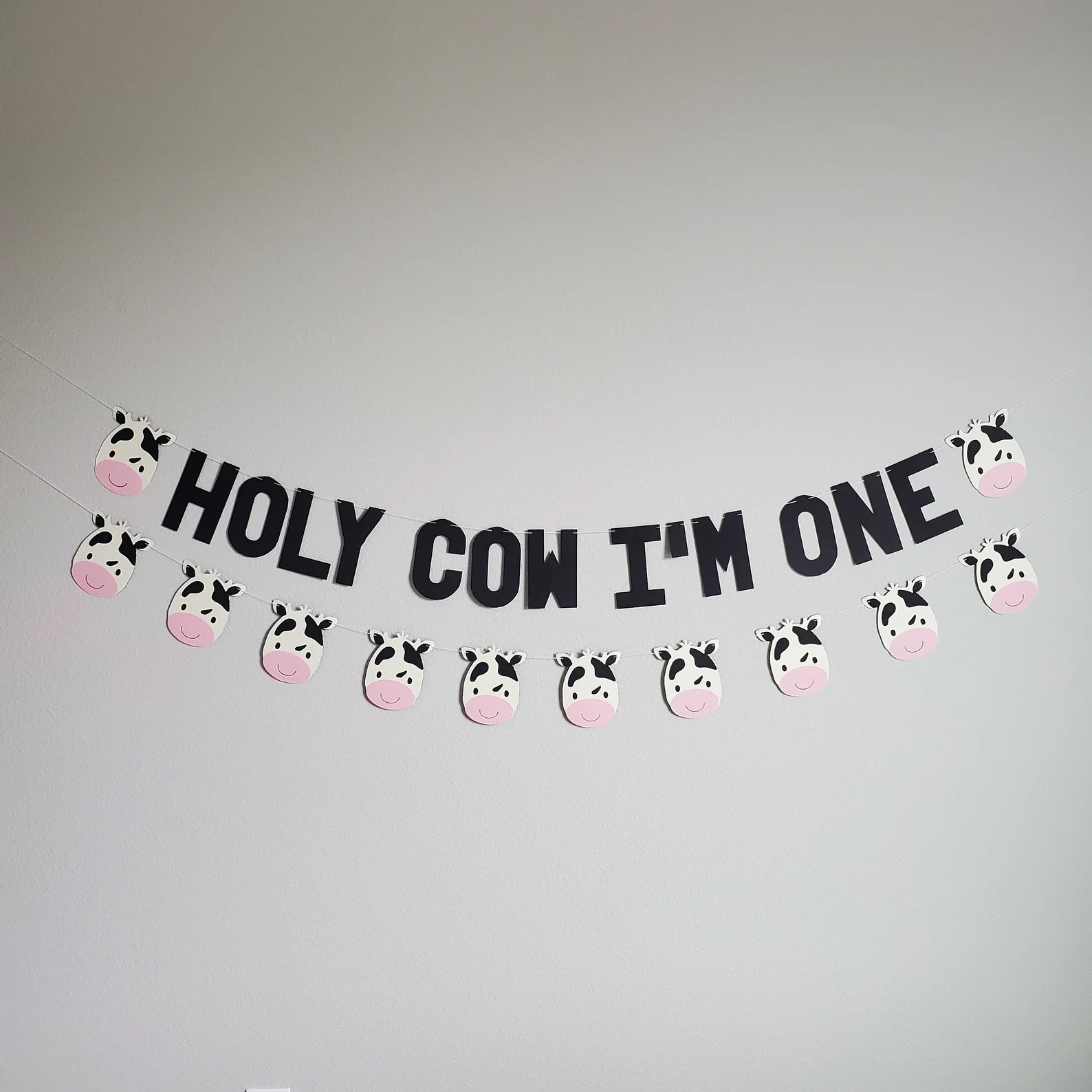 Holy Cow I'm One, Cow Garland, Cow Banner, Cow Decor, Babies Room Cow, Cow Birthday Party Decorat... | Etsy (US)