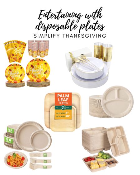 Simplify Thanksgiving with disposable plates

#thanksgiving #thanksgivingentertaining 

#LTKHoliday #LTKhome