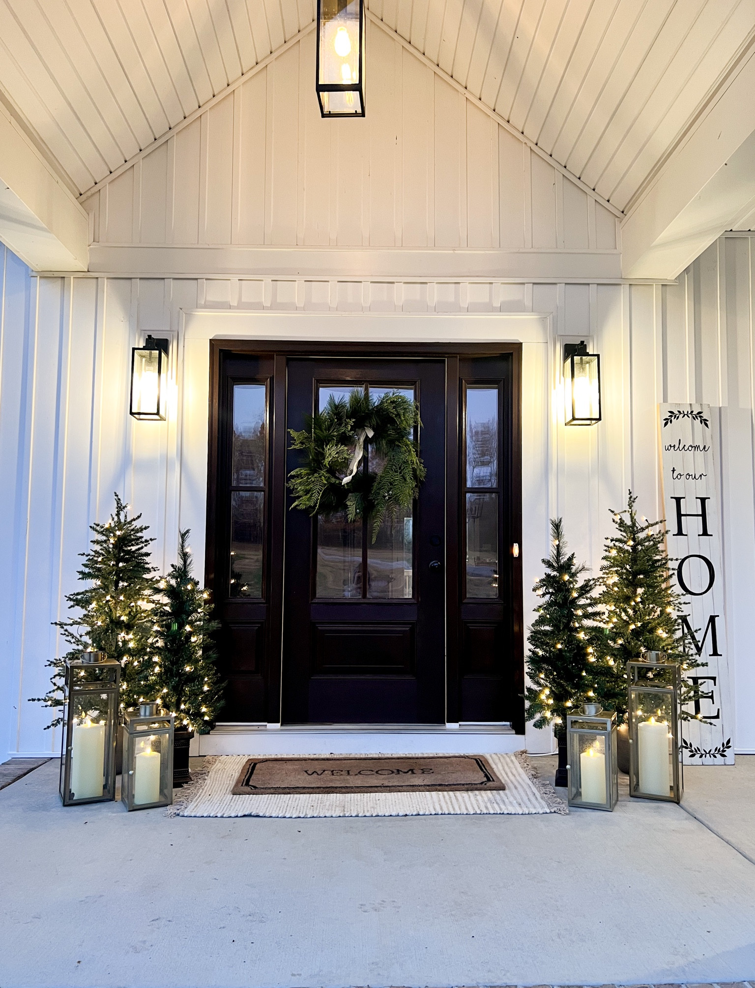 Christmas front porch decor. Christmas front porch trees. Outdoor Christmas decorations.

#LTKHoliday #LTKSeasonal #LTKGiftGuide