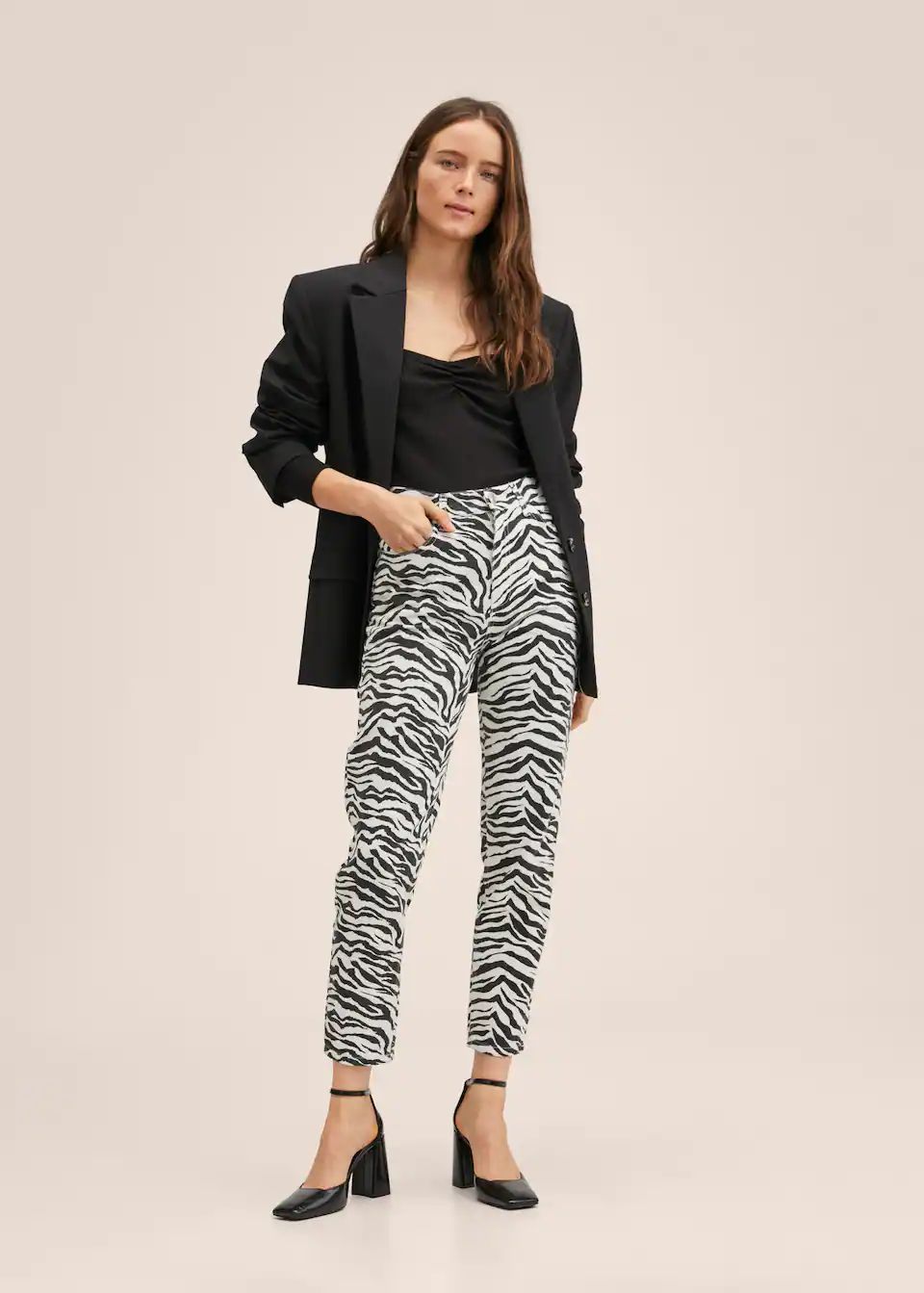 Mom jeans animal print | MANGO (US)