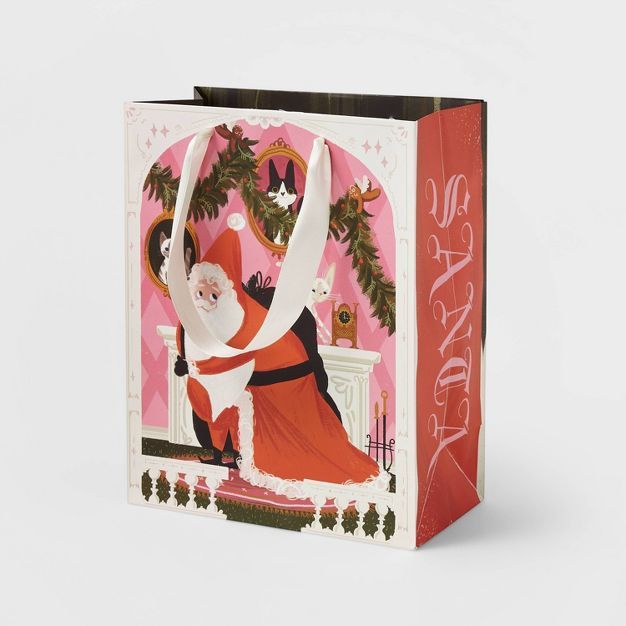 James Jeffers Santa and Krampus Cub Gift Bag - Wondershop&#8482; | Target