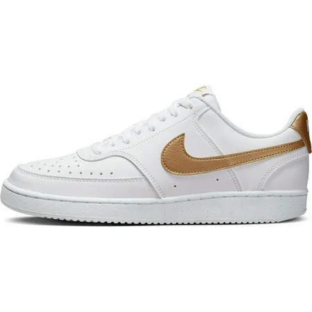 Nike Women s Low-Top Sneakers White Metallic Gold White 8.5 | Walmart (US)