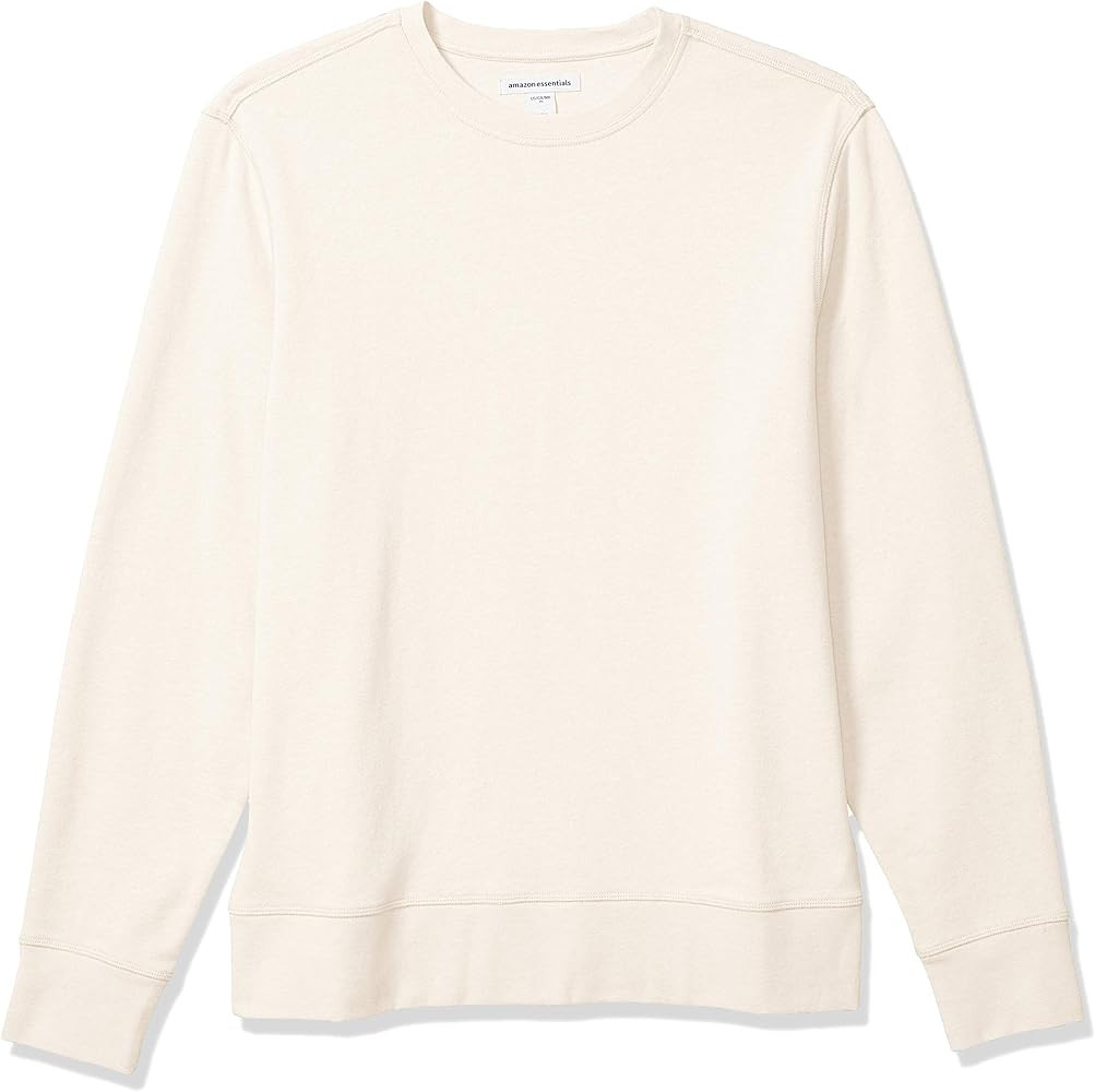 Amazon Essentials Men's Long-Sleeve Lightweight French Terry Crewneck Sweatshirt | Amazon (US)
