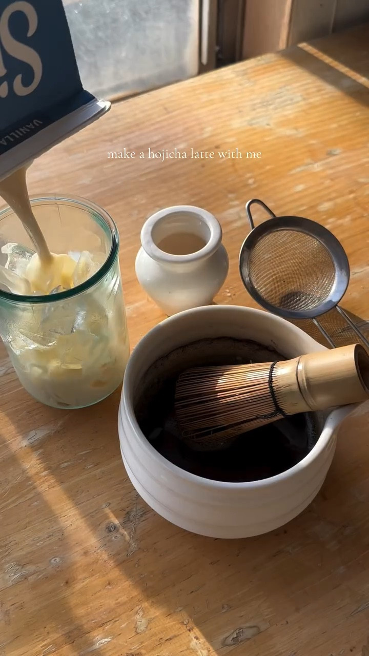 Found some good amazon starter matcha whisk sets #matcha #matchasets #hojichalatte #matchalatte