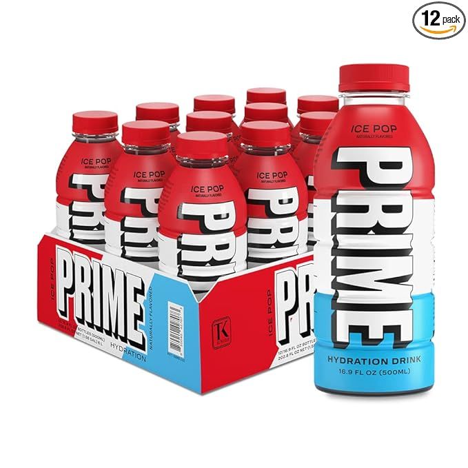 PRIME Hydration ICE POP | Sports Drinks | Electrolyte Enhanced for Ultimate Hydration | 250mg BCA... | Amazon (US)