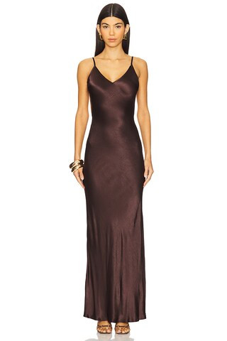 Bec + Bridge Sol Tie Maxi Dress in Dark Chocolate from Revolve.com | Revolve Clothing (Global)