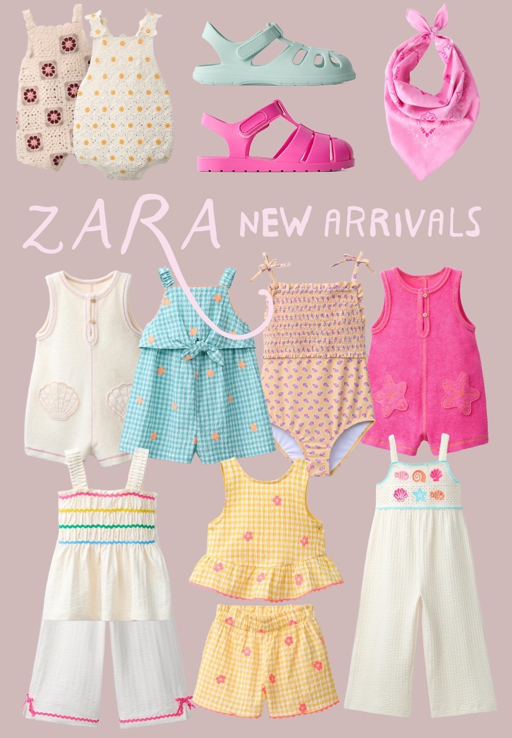 Pink white and blue new arrivals from Zara for summer ☀️ 

#LTKmomlife #LTKootd #LTKKids