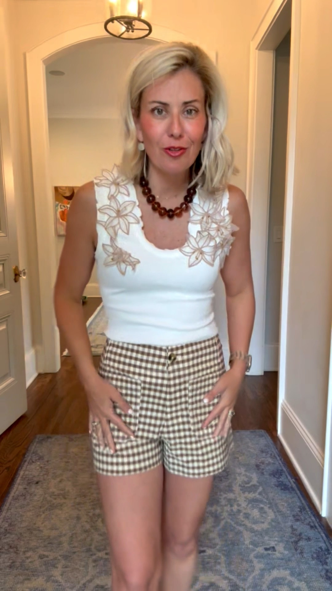 Is this the cutest tank you’ve ever seen?? Paired with the Colette shorts is a yes!! Love this look!!
Tank -  xs 
Shorts - 27
Sandal - 7 (size 1 down)

*Use my code CATHERINE20 for 20% off Orders of $100+ at Anthropologie

#LTKdayinmylife #LTKmomlife #LTKOver40