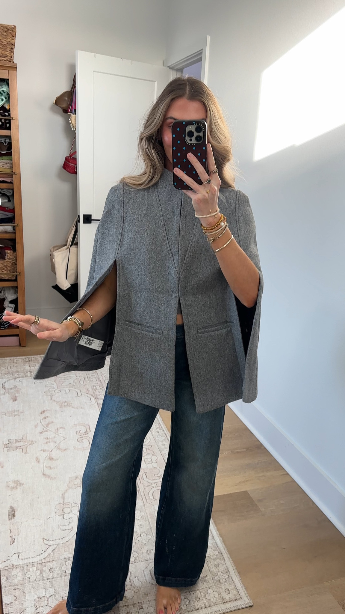 Amazon size small Cicy Bell Womens Cape Pea Coat Work Casual Split Long Sleeve Coat Stand Collar Open Front Fall jacket

#LTKgrwm #LTKSeasonal #LTKootd