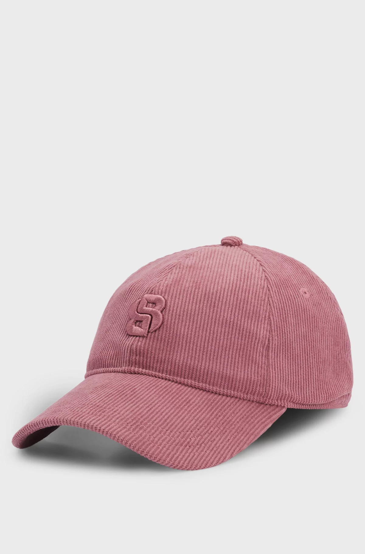 BOSS - Corduroy cap with Double B monogram embroidery | Hugo Boss (UK)