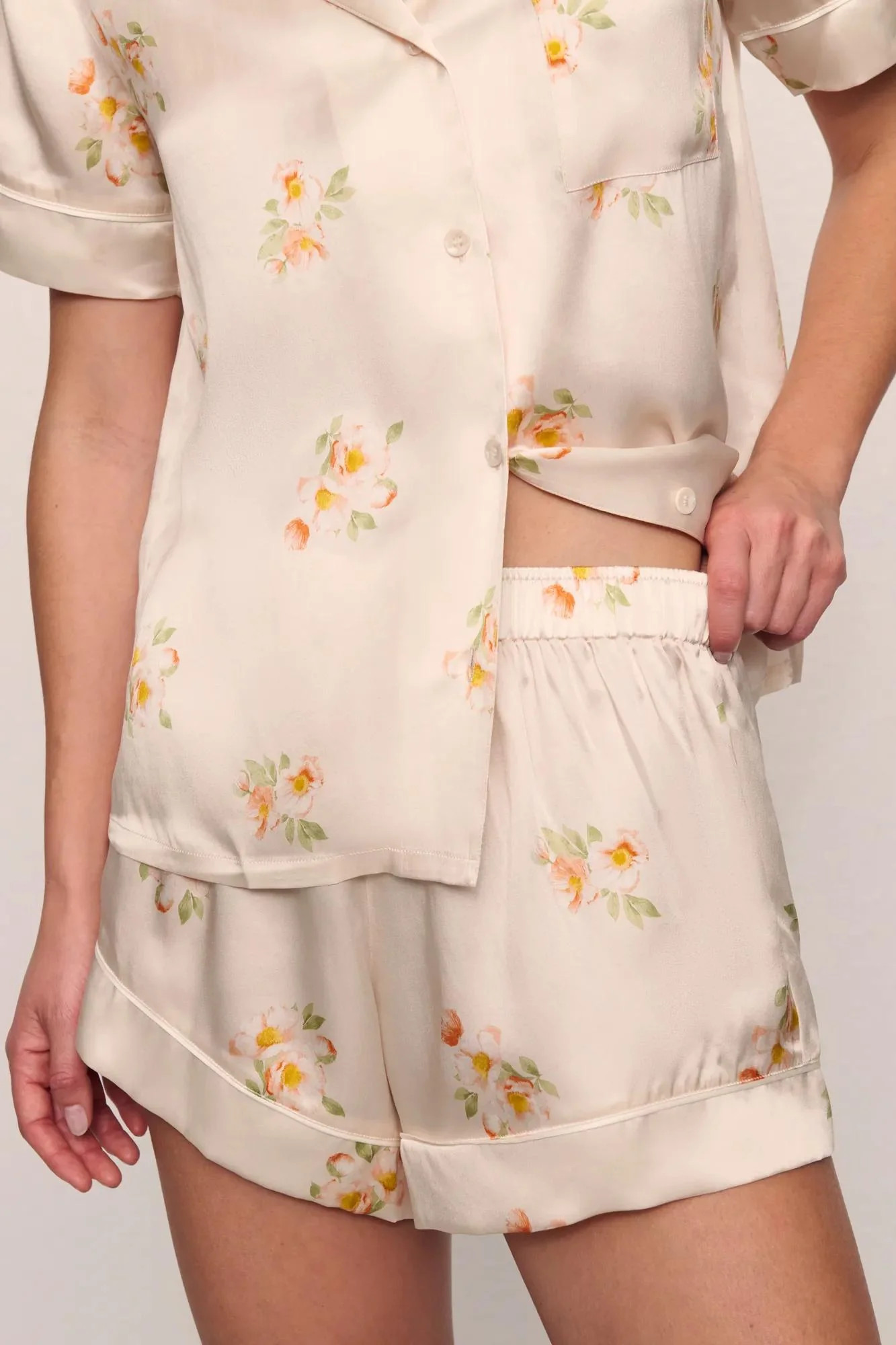 Inez Washable Silk Printed Short PJ Set | Eberjey