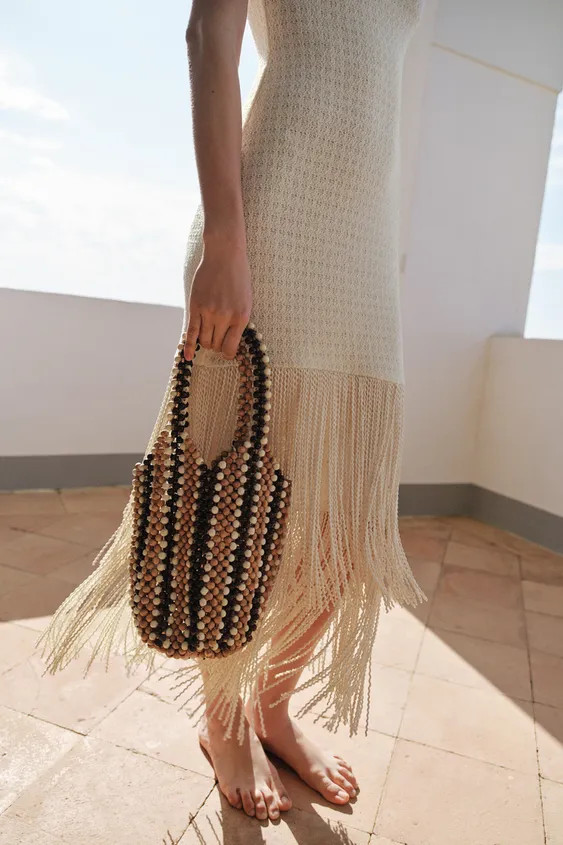 BEADED SHOULDER BAG | Zara UK
